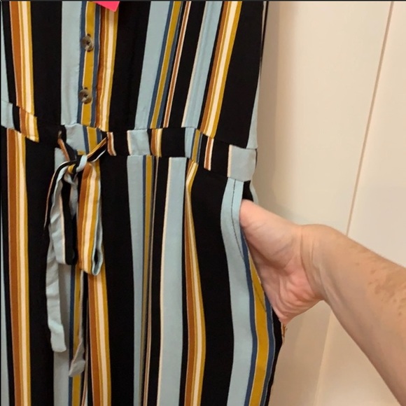 NEW! Xhilaration Striped Bow Tie Shoulder Jumper - Picture 7 of 7